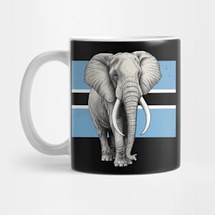 Elephant Flag of Botswana Mug